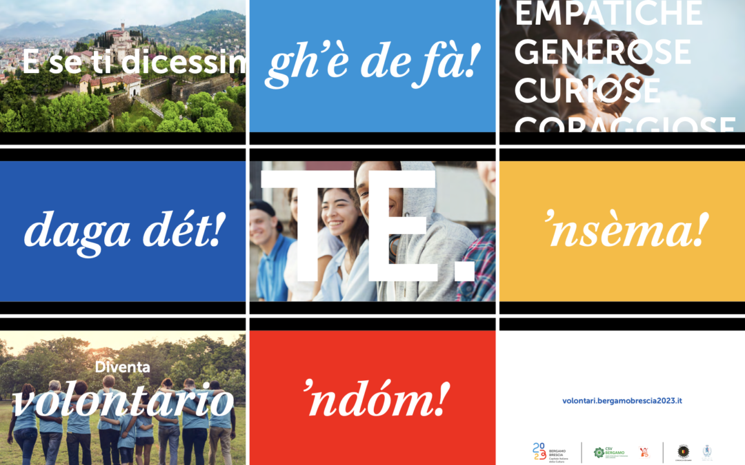 Volontari per Bergamo Brescia Capitale Italiana della Cultura