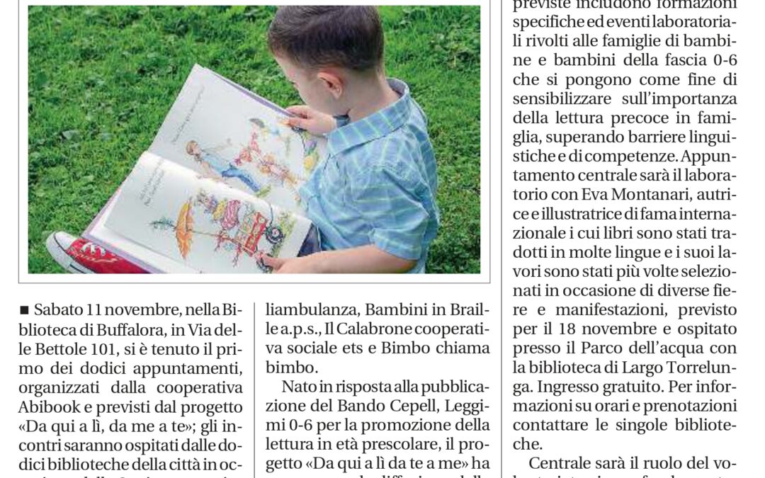 ARTICOLO GIORNALE DI BRESCIA 11/11/2023